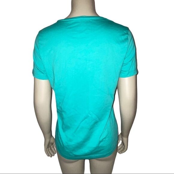 Christopher & Banks Green Short Sleeve T-Shirt - Picture 3 of 6